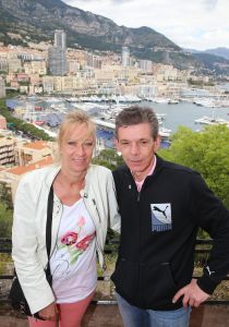 30-04-2014 SHOWBIZZ; FRANS_MARISKA EN DORUS BAUER IN MONTE CARLO MET 104 FANS.
foto: Albert den Iseger