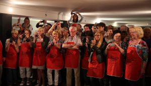 30-04-2014 SHOWBIZZ; FRANS_MARISKA EN DORUS BAUER IN MONTE CARLO MET 104 FANS.
foto: Albert den Iseger