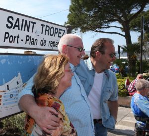 30-04-2014 SHOWBIZZ; FRANS_MARISKA EN DORUS BAUER IN MONTE CARLO MET 104 FANS.
foto: Albert den Iseger