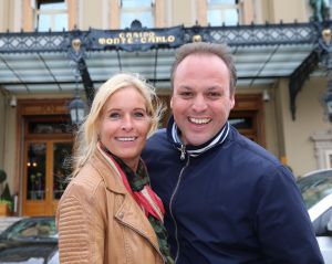 30-04-2014 SHOWBIZZ; FRANS_MARISKA EN DORUS BAUER IN MONTE CARLO MET 104 FANS.
foto: Albert den Iseger