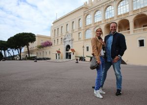 30-04-2014 SHOWBIZZ; FRANS_MARISKA EN DORUS BAUER IN MONTE CARLO MET 104 FANS.
foto: Albert den Iseger
