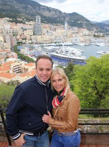 30-04-2014 SHOWBIZZ; FRANS_MARISKA EN DORUS BAUER IN MONTE CARLO MET 104 FANS.
foto: Albert den Iseger