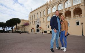 30-04-2014 SHOWBIZZ; FRANS_MARISKA EN DORUS BAUER IN MONTE CARLO MET 104 FANS.
foto: Albert den Iseger