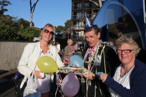 30-04-2014 SHOWBIZZ; FRANS_MARISKA EN DORUS BAUER IN MONTE CARLO MET 104 FANS.
foto: Albert den Iseger