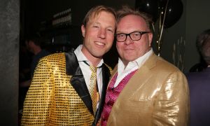 13-04-2019 SHOWBIZZ; HANS KLOK NEEMT AFSCHEID VAN VRIENDEN EN FAMILIE MET FEESTJE IN BLOEMENDAAL, NU NAAR LAS VEGAS. Hans en zijn partner Dann gaan binnenkort naar Las Vegas, een nieuwe toekomst en een nieuwe uitdaging. foto: Albert den Iseger