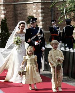 27-08-2005 ACTUEEL; HUWELIJK VAN PRINS PIETER-CHRISTIAAN EN ANITA VAN EIJK TE NOORDWIJK.Bijna de gehele koninglijke familie,vrienden en familie waren getuigen van een prachtig huwelijk in de Grote St.Jeroenskerk te Noordwijk. 
foto:Albert den Iseger.