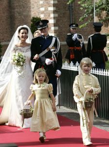 27-08-2005 ACTUEEL; HUWELIJK VAN PRINS PIETER-CHRISTIAAN EN ANITA VAN EIJK TE NOORDWIJK.Bijna de gehele koninglijke familie,vrienden en familie waren getuigen van een prachtig huwelijk in de Grote St.Jeroenskerk te Noordwijk. 
foto:Albert den Iseger.
