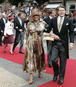 27-08-2005 ACTUEEL; HUWELIJK VAN PRINS PIETER-CHRISTIAAN EN ANITA VAN EIJK TE NOORDWIJK.Bijna de gehele koninglijke familie,vrienden en familie waren getuigen van een prachtig huwelijk in de Grote St.Jeroenskerk te Noordwijk. 
foto:Albert den Iseger.