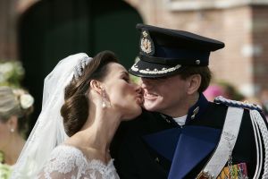 27-08-2005 ACTUEEL; HUWELIJK VAN PRINS PIETER-CHRISTIAAN EN ANITA VAN EIJK TE NOORDWIJK.Bijna de gehele koninglijke familie,vrienden en familie waren getuigen van een prachtig huwelijk in de Grote St.Jeroenskerk te Noordwijk. 
foto:Albert den Iseger.