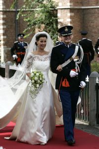 27-08-2005 ACTUEEL; HUWELIJK VAN PRINS PIETER-CHRISTIAAN EN ANITA VAN EIJK TE NOORDWIJK.Bijna de gehele koninglijke familie,vrienden en familie waren getuigen van een prachtig huwelijk in de Grote St.Jeroenskerk te Noordwijk. 
foto:Albert den Iseger.
