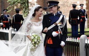 27-08-2005 ACTUEEL; HUWELIJK VAN PRINS PIETER-CHRISTIAAN EN ANITA VAN EIJK TE NOORDWIJK.Bijna de gehele koninglijke familie,vrienden en familie waren getuigen van een prachtig huwelijk in de Grote St.Jeroenskerk te Noordwijk. 
foto:Albert den Iseger.