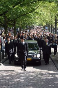 28-08-2007 SHOWBIZZ; BEGRAFENIS VAN JOS BRINK TE AMSTERDAM. Op 23 Augustus nam Nederland afscheid van Jos Brink.
foto: Albert den Iseger