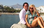 07-08-2008 SHOWBIZZ; RONNEY ROSENBAUM EN TATJANA SIMIC EEN VERLIEFD PAAR DIE HOPEN ALSNOG OP EEN LIEFDESBABY. Wij waren op visite bij het verliefde paar in Marbella en genoten van hun gastvrijheid en hun oprechte verhaal dat deze week in uw weekblad Prive word gepubliceerd.
foto: Albert den Iseger.