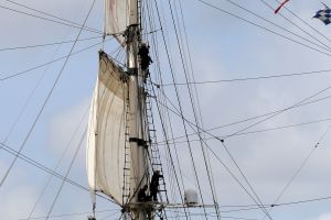 20-08-2025:LAATSTE NIEUWS;Aankomst schepen op weg naar Amsterdam.Mooi weer veel publiek en duizenden kleine schepen allemaal op weg naar het IJ Amsterdam.
foto: Albert den Iseger.