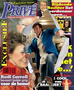 14-12-2005 SHOWBIZZ: GERARD JOLING ONTHULT ZIJN VERBORGEN LEVEN. Gerard Joling heeft meer dan twaalf mooie vrouwen gehad, een paar kinderen zou ik toch wel gezellig vinden hier over de vloer, zo vertelde Gerard in een interview met Boris van Zonneveld. De nieuwe Prive verteld u er alles over.
Foto en montage: Albert den Iseger.