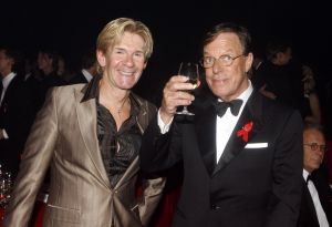 4-12-2006 SHOWBIZZ; GAAN ADDY VAN DEN KROMMENACKER EN FRANS MOLENAAR SAMENWERKEN. Ja eenmalig deden zij samen een modeshow in Den Bosch ter afsluiting van het Erasmusfestival.
foto: Albert den Iseger. 