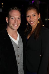 01-12-2011 SHOWBIZZ; YURI VAN GELDER EN PARTNER KATRINA ZIJN HEVIG VERLIEFD. Nadat Yuri zijn kans op deelname aan de Olympische Spelen in Londen verspeelde is juist Katrina degene die Yuri liefdevol opving. Het paar heeft al een relatie van een jaar. Katrina is van Braziliaanse afkomst en is net zo groot als Yuri, die zijn schone op handen draagt, zo verliefd is hij op deze mooie Braziliaanse. 
foto: Albert den Iseger.