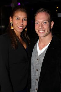 01-12-2011 SHOWBIZZ; YURI VAN GELDER EN PARTNER KATRINA ZIJN HEVIG VERLIEFD. Nadat Yuri zijn kans op deelname aan de Olympische Spelen in Londen verspeelde is juist Katrina degene die Yuri liefdevol opving. Het paar heeft al een relatie van een jaar. Katrina is van Braziliaanse afkomst en is net zo groot als Yuri, die zijn schone op handen draagt, zo verliefd is hij op deze mooie Braziliaanse. 
foto: Albert den Iseger.