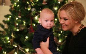 24-12-2013 SHOWBIZZ; THOMAS-MYRTHE EN JACK BERGE VIEREN VOOR HET EERST SAMEN KERST.
foto: Albert den Iseger