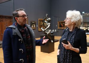 15-12-2013 SHOWBIZZ; ADELE BLOEMENDAAL IS DOL OP DE OUDE MEESTERS. Hartewens van Adele is vervuld door weekblad Prive. Helemaal alleen op bezoek bij de Oude Meesters in het Rijksmuseum te Amsterdam.
foto: Albert den Iseger.
