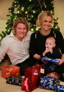 24-12-2013 SHOWBIZZ; THOMAS-MYRTHE EN JACK BERGE VIEREN VOOR HET EERST SAMEN KERST.
foto: Albert den Iseger