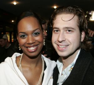 31-01-2005 SHOWBIZZ; PREMIERE VAN FILM VET HARD IN PALTHE AMSTERDAM.JASMINE SENDER EN VRIEND
FOTO; ALBERT DEN ISEGER