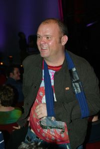 03-02-2005 SHOWBIZZ; 3DE VOORRONDE VAN HET NATIONAAL SONGFESTIVAL 2005.PAUL DE LEEUW
FOTO; ALBERT DEN ISEGER