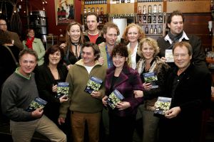 13-02-2006 SHOWBIZZ; DVD PRESENTATIE VAN SERIE SPIJKERHOEK  DE TV HIT VAN DE JAREN 80. De absolute tv hit van de jaren 80 en begin jaren 90 en de eigelijke moeder van alle Nederlandse soaps. Er is nu een dvd met 6 uur kijkplezier vanaf het Spijkerhoekpleintje te Amersfoort. Vele waren aanwezig bij de presentatie oa. Bill van Dijk, Michiel Kerbosch, Wilfred Klaver, Frank Schaafsma, Mary Lou van Steenis, Hymke de Vries, Jope Sertons en Cynthis Abma.
foto: Albert den Iseger.