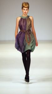 01-02-2009 SHOWBIZZ; MONIQUE COLLIGNON OOK OP AMSTERDAM FASHION WEEK AKTIEF. 
foto: Albert den Iseger