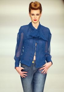 01-02-2009 SHOWBIZZ; MONIQUE COLLIGNON OOK OP AMSTERDAM FASHION WEEK AKTIEF. 
foto: Albert den Iseger
