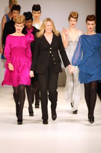 01-02-2009 SHOWBIZZ; MONIQUE COLLIGNON OOK OP AMSTERDAM FASHION WEEK AKTIEF. 
foto: Albert den Iseger