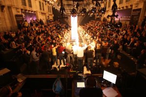 01-02-2009 SHOWBIZZ; MONIQUE COLLIGNON OOK OP AMSTERDAM FASHION WEEK AKTIEF. 
foto: Albert den Iseger