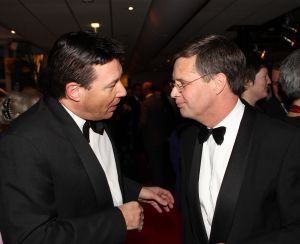 11-02-2011 SHOWBIZZ; PREMIERE 1953 DE MUSICAL. Het is stilte voor de storm zo zei Jan Peter Balkenende. Vele bekenden waren komen opdraven naar het verre Middelburg om daar de premiere mee te maken van 1953 de Musical.
foto: Albert den Ise