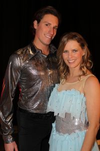 2-2-2011 SHOBIZZ; STERREN SCHITTEREN OP HET IJS. Tien bekende Nederlanders zullen wekelijks samen met hun vaste ice partner een kur schaatsen. Een deskundige jury beoordeelt de prestatie en samen met het publiek welk koppel er wekelijks afvalt. Nance en Gerard Joling presenteren Sterren Dansen op het Ijs.
foto: Albert den Iseger.