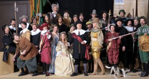 15-02-2012 SHOWBIZZ; BN_ers OP DE FOTO ALS DE NACHTWACHT. De Nachtwacht kwam vandaag 10 minuten tot leven toen 28 BNers figueerden in een levend schilderij van Rembrandt van Rijn. Op de foto staan Jaap Jongbloed-Jan Douwe Kroeske-Harmen Siezen-Giovancan Ostiana-Quinty Trustfull-Richard Krajicek-Ruth Jacott-Nikkie Plessen-Erica Terpstra-Bennie Jolink-Caroline Tensen-Edwin van der Sar-Christophe Haddad-Peter Faber-Joris Lutz-Gaston Starreveld-Anita Witzier-Lauren Verster-Lucille Werner-Nance Coolen-Boris Dittrich-Michael Boogerd-Irene Moors-Loes Luca-Albert Verlinde-Daniel Boissevain-Sipke Jan Bousema-Raemon Sluiter.
foto: Albert den Iseger.