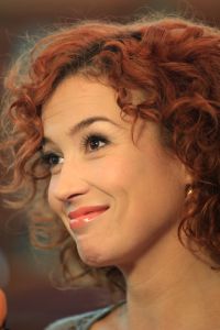 10-02-2012 SHOWBIZZ; NICK-SIMON MET SCHEIDSRECHTER KATJA ROMER-SCHUURMAN. Morgen meer dan 2 miljoen kijkers voor deze TROS kijkcijfer knaller?  Vorige week 1.905.000 kijkers en zeer goede reacties. Zaterdag avond om 20.30 uur weer afstemmen op Nederland 1 en lachen-genieten en brullen met deze TROS knaller.
foto; Albert den Iseger.