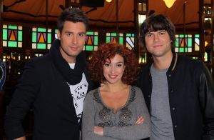 10-02-2012 SHOWBIZZ; NICK-SIMON MET SCHEIDSRECHTER KATJA ROMER-SCHUURMAN. Morgen meer dan 2 miljoen kijkers voor deze TROS kijkcijfer knaller?  Vorige week 1.905.000 kijkers en zeer goede reacties. Zaterdag avond om 20.30 uur weer afstemmen op Nederland 1 en lachen-genieten en brullen met deze TROS knaller.
foto; Albert den Iseger.