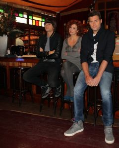10-02-2012 SHOWBIZZ; NICK-SIMON MET SCHEIDSRECHTER KATJA ROMER-SCHUURMAN. Morgen meer dan 2 miljoen kijkers voor deze TROS kijkcijfer knaller?  Vorige week 1.905.000 kijkers en zeer goede reacties. Zaterdag avond om 20.30 uur weer afstemmen op Nederland 1 en lachen-genieten en brullen met deze TROS knaller.
foto; Albert den Iseger.