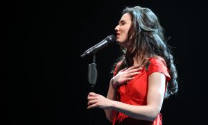 23-02-2015 SHOWBIZZ; PHILIPPE ELAN-RENEE VAN WEGBERG-JOB BOVELANDER IN VIVA LA FRANCE. Een charmate avond vol herkenning met repertoire uit vele decennia. Een ware Tour de France. foto- Albert den Iseger