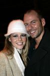 25-01-2006 SHOWBIZZ; CHANTAL JANZEN EN ROEL KYVELOS EN HUN ONTLUIKENDE LIEFDE. De eerste geposeerde foto\'s van Chantal en Roel.Iedereen mag mee genieten van hun liefde voor elkaar. Roel is werkzaam bij het  tv productie team Bleu Circle die elke week weer 1.5 miljoen mensen laat genieten van Idols. Roel achter de camera en Chantal er voor. 
foto: Albert den Iseger.