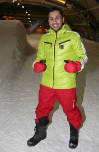 18-01-2013 SHOWBIZZ; STERREN SPRINGEN VAN DE 70 METER SCHANS. De Vliegende Hollanders gaan straks echt proberen om van een zeventig meter hoge schans te springen. Gerard Joling en Tess Milne presenteren het sensationele Vliegende Hollanders programma dat SBS6 vanaf Februari zal gaan uitzenden. De mee werkende BN-ers zijn, Lange Frans en rapper Keizer-Sita Vermeulen- en Shary An Nivillac-Emile Ratelband en Mari van der Ven-Dean Saunders en Bibi Breijman-Koert Jan de Bruijn en Geert Hoes, Jody Bernal en Chimene Oosterhout, John de Wolf en Ingrid Jansen, Robert Schumacher en Kelly van der Veer.
foto: Albert den Iseger.