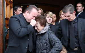 10-01-2015 SHOWBIZZ; BEGRAFENIS VAN CHRIS BAUER TE FIJNAART.
foto: Albert den Iseger