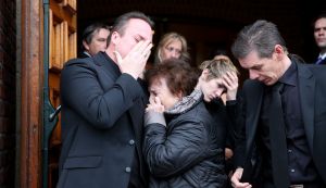 10-01-2015 SHOWBIZZ; BEGRAFENIS VAN CHRIS BAUER TE FIJNAART.
foto: Albert den Iseger