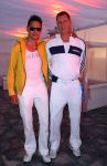 09-07-2008 SHOWBIZZ; GORDON VIERT 40 JARIGE VERJAARDAG OP HET STRAND VAN BLOEMENDAAL. Iedereen hield zich aan de opgelegde dresscode IBIZA STIJL. Meer dan 500 vrienden van Gordon waren naar het regenachtige strand gekomen om samen met vele BNers het verjaardags fuifje van Gordon te vieren. Het werd een knalfeest met tal van optredens en vooral veel drank.
foto: Albert den Iseger.