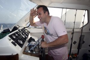 31-07-2008 SHOWBIZZ; DE BAUERS OP VAKANTIE OP DE CANARISCHE EILANDEN. Heerlijk uitrusten van een bijzonder druk jaar in Nederland en Belgie. Frans en Mariska Bauer zijn heerlijk met hun kinderen aan het vakantie vieren. Ze hebben samen ook nog een grote droom vertelden zij ons,  een dochter zou ons gezin wel heel compleet maken. Wij namen de gehele familie mee om een dagje te vissen op Tonijn en Bleu Merlijn, het werd uiteindelijk toch Tonijnen die wij vingen. Deze week het hele verhaal en prachtige sfeer fotos in uw weekblad Prive.
foto: Albert den Iseger.