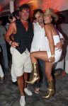 09-07-2008 SHOWBIZZ; GORDON VIERT 40 JARIGE VERJAARDAG OP HET STRAND VAN BLOEMENDAAL. Iedereen hield zich aan de opgelegde dresscode IBIZA STIJL. Meer dan 500 vrienden van Gordon waren naar het regenachtige strand gekomen om samen met vele BNers het verjaardags fuifje van Gordon te vieren. Het werd een knalfeest met tal van optredens en vooral veel drank.
foto: Albert den Iseger.