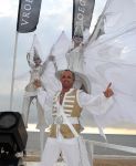 09-07-2008 SHOWBIZZ; GORDON VIERT 40 JARIGE VERJAARDAG OP HET STRAND VAN BLOEMENDAAL. Iedereen hield zich aan de opgelegde dresscode IBIZA STIJL. Meer dan 500 vrienden van Gordon waren naar het regenachtige strand gekomen om samen met vele BNers het verjaardags fuifje van Gordon te vieren. Het werd een knalfeest met tal van optredens en vooral veel drank.
foto: Albert den Iseger.