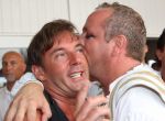 09-07-2008 SHOWBIZZ; GORDON VIERT 40 JARIGE VERJAARDAG OP HET STRAND VAN BLOEMENDAAL. Iedereen hield zich aan de opgelegde dresscode IBIZA STIJL. Meer dan 500 vrienden van Gordon waren naar het regenachtige strand gekomen om samen met vele BNers het verjaardags fuifje van Gordon te vieren. Het werd een knalfeest met tal van optredens en vooral veel drank.
foto: Albert den Iseger.