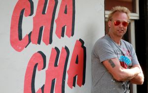 11-07-2013 SHOWBIZZ: MARCEL BUISSINK IS ZOON VAN HERMAN BROOD.
Vandaag is het twaalf jaar geleden dat Herman Brood van het dak van het Hilton Hotel in Amsterdam sprong. Marcel Buissink, Hermans enige zoon, herdenkt zijn vader op zijn eigen manier.
foto: Albert den Iseger.