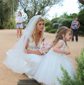 04-7-2015 SHOWBIZZ; NICOLETTE VAN DAM TROUWT HAAR BAS SMIT IN PRACHTIG GIRONNA. Samen met 60 vrienden en familie en beide dochters vierden zij 3 dagen feest in Castell D Emporda te Girona.
foto:Albert den Iseger